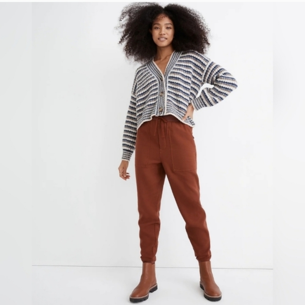 Madewell Rust Brown Drawstring Joggers